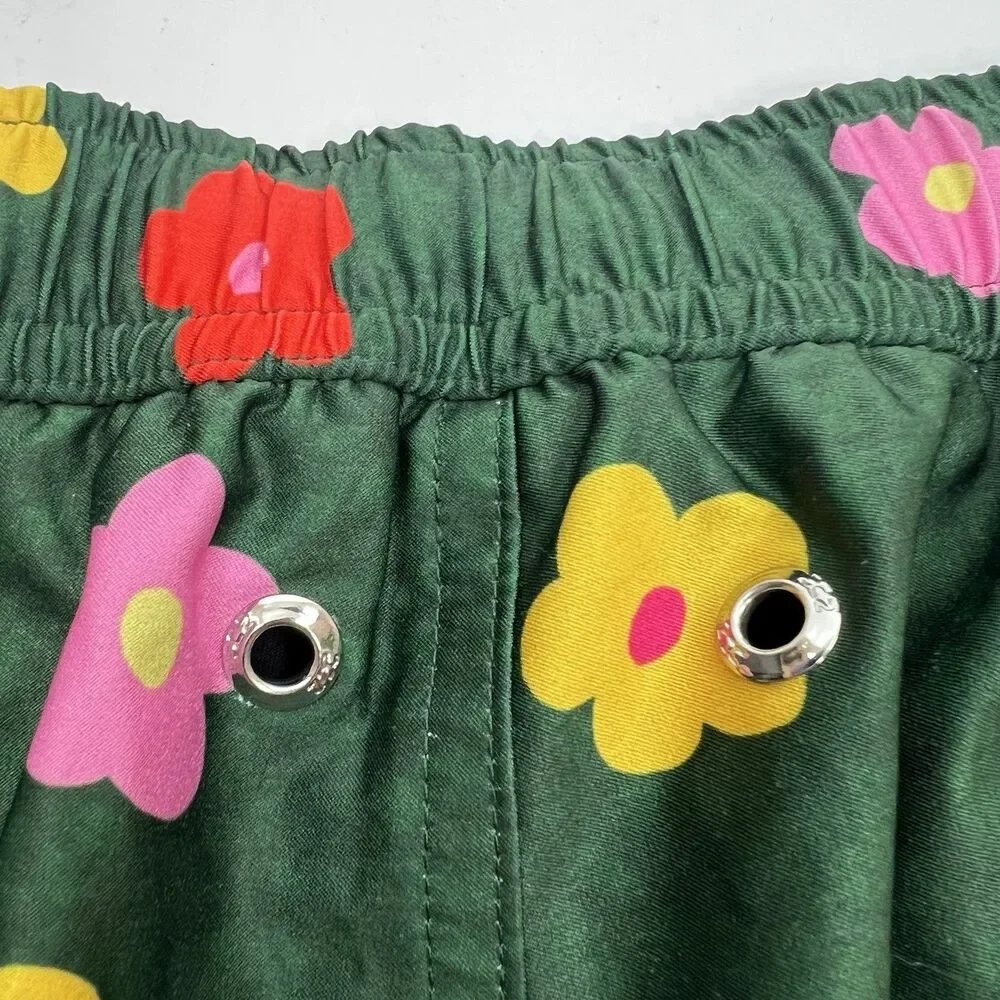 DC2 Miami Swim Mini Shorts Mens Size 2XL Green Floral Buy Myself Flowers Print